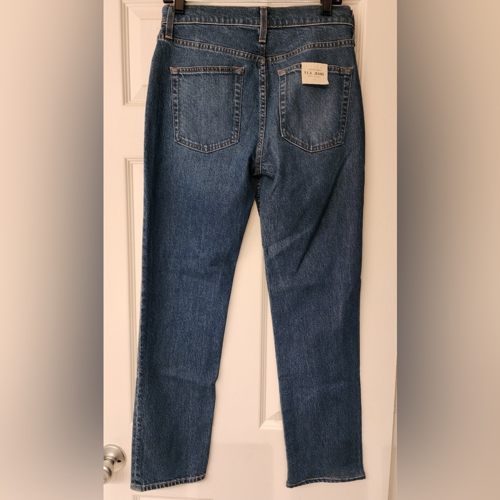 Outerknown Liberty Straight Women’s Blue S.E.A. Jeans Size 27 - Picture 6 of 15